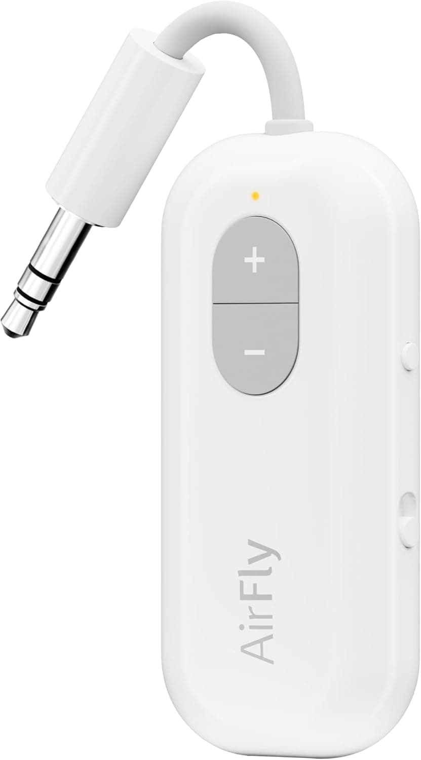 Twelve South AirFly SE Bluetooth Wireless Audio Transmitter Adapter (White)