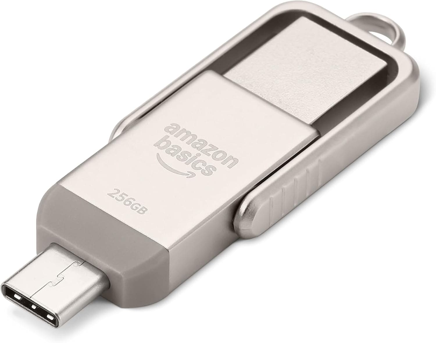 Amazon Basics USB Flash Drive, Dual USB-C & USB-A, 256GB