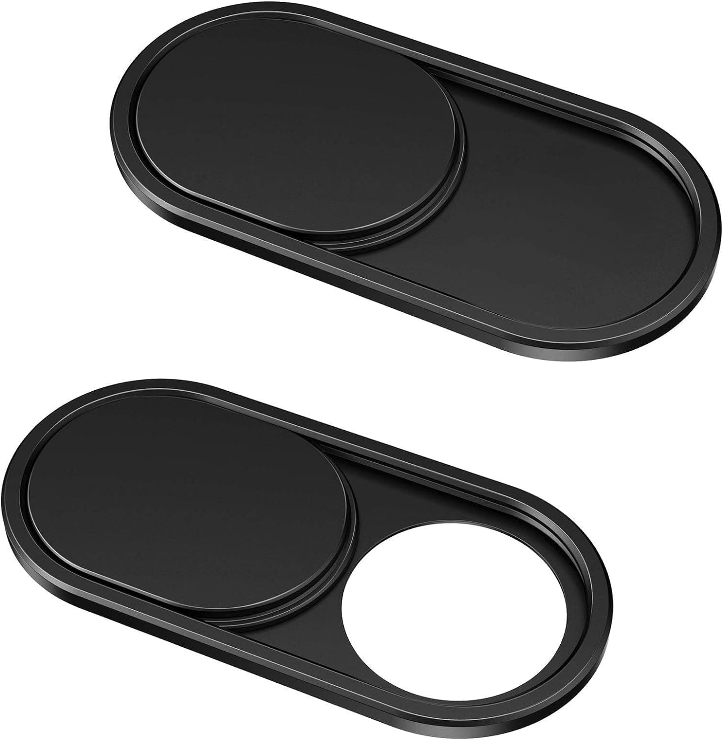 CloudValley Webcam Cover Slide (2-Pack, Black)
