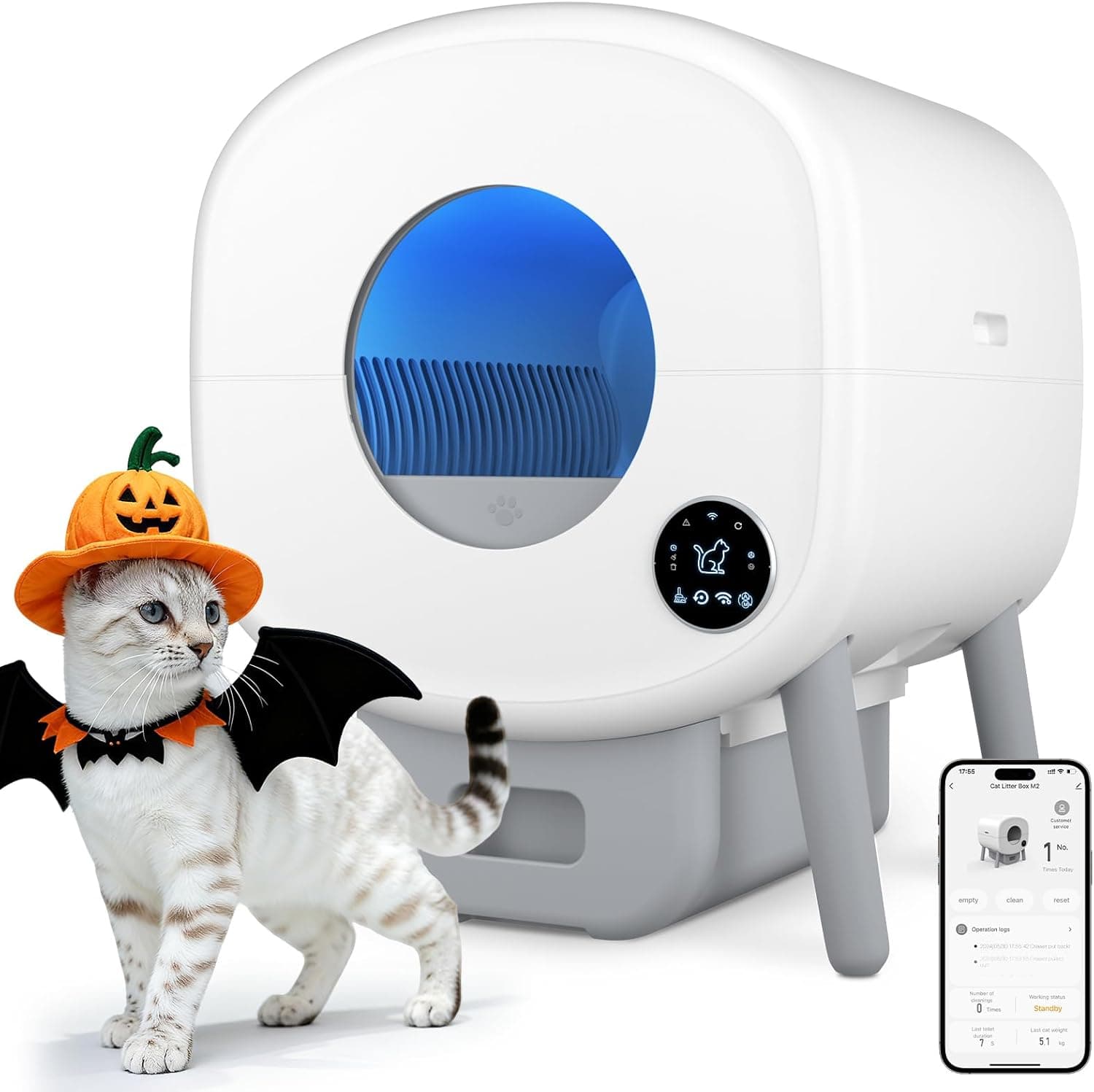 Cumrige Self Cleaning Litter Box (Large Capacity, App Control)
