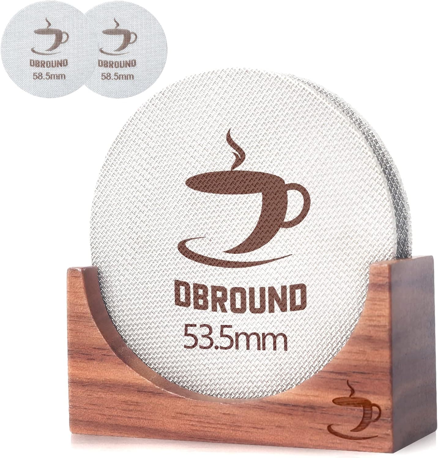 Dbround 53.5mm Puck Screen (2‑Pack) with Stand
