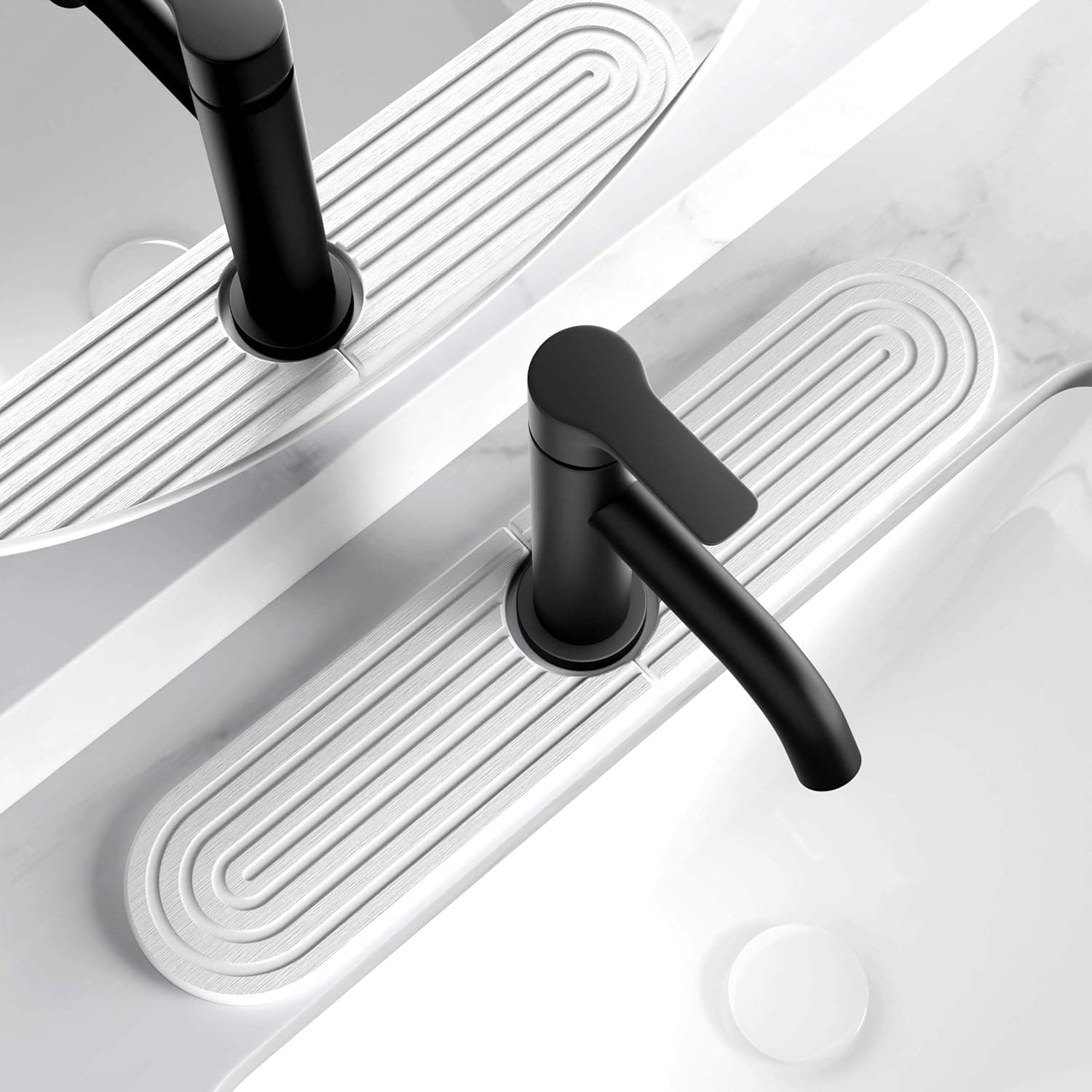 eormoe Diatomite Sink Splash Guard (Light Grey, 17.7" x 3.9")